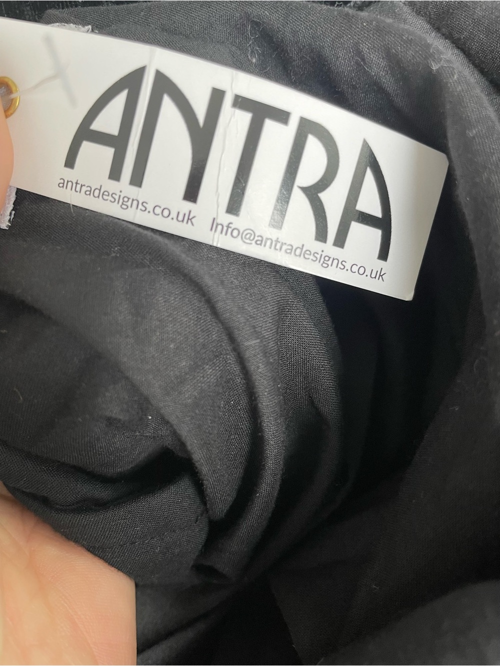 Antra Embroidered Velvet Black & Cream Long MIDI Jacket Coat - Picture 13 of 16